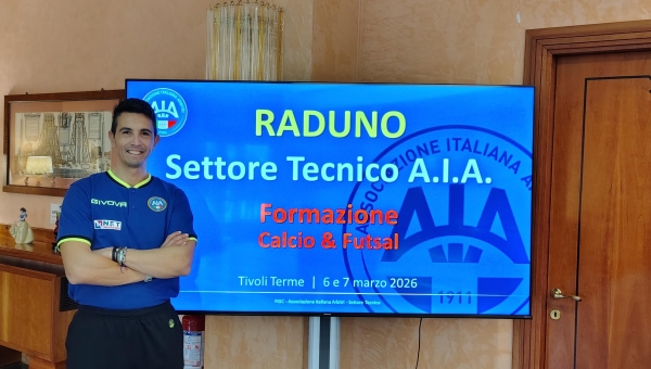 SICURELLA AL RADUNO FORMATIVO DEL SETTORE TECNICO PER IL CALCIO A11 ED IL FUTSAL A TIVOLI 